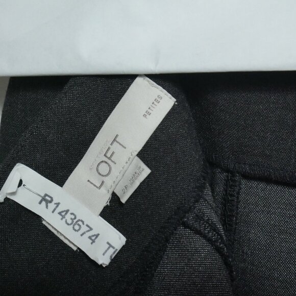 Ann Taylor LOFT Petites Black Pencil Mini Skirt - Size 2P - Picture 8 of 14